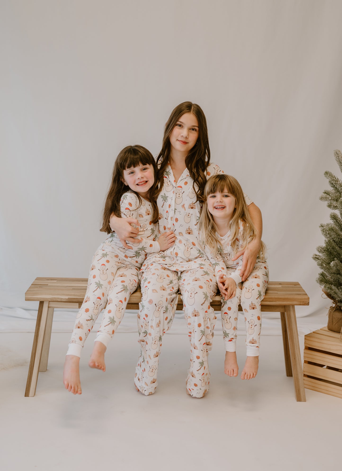Jingle Bells and Sea Shells Two Piece Pajamas