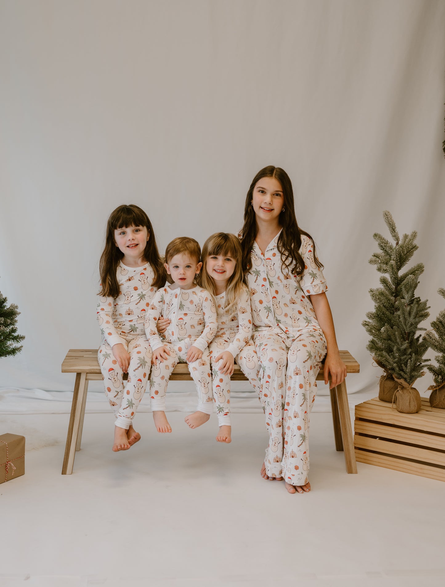 Jingle Bells and Sea Shells Two Piece Pajamas