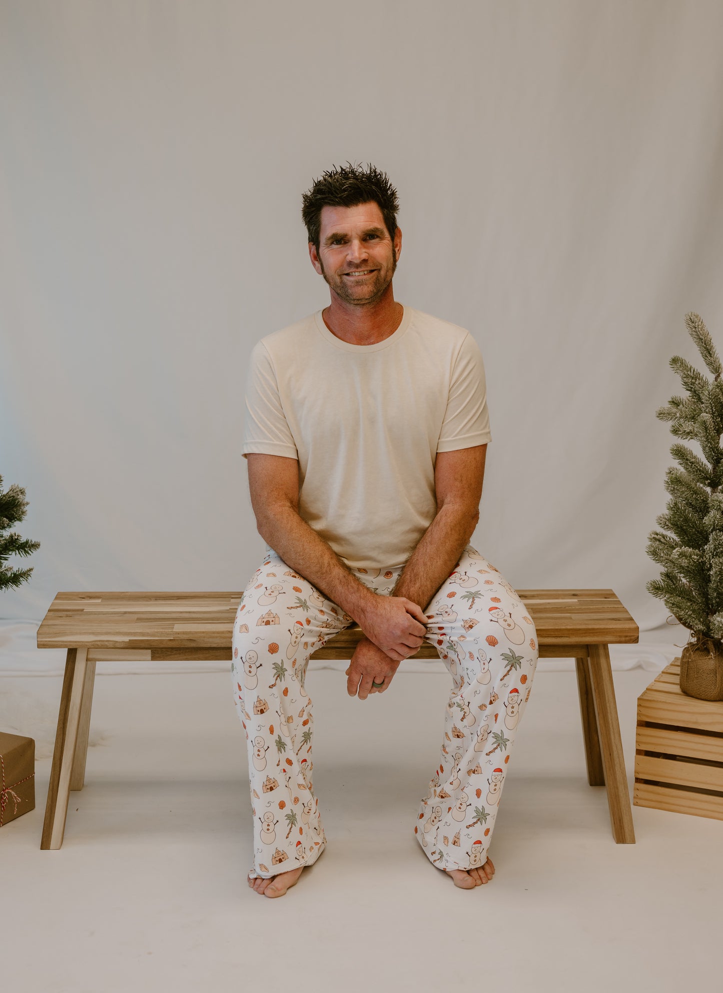 Jingle Bells and Sea Shells Men’s Pajamas
