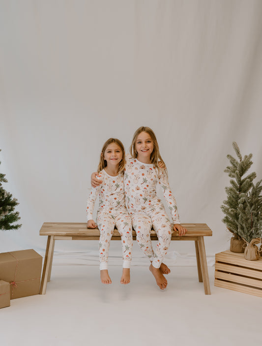 Jingle Bells and Sea Shells Two Piece Pajamas