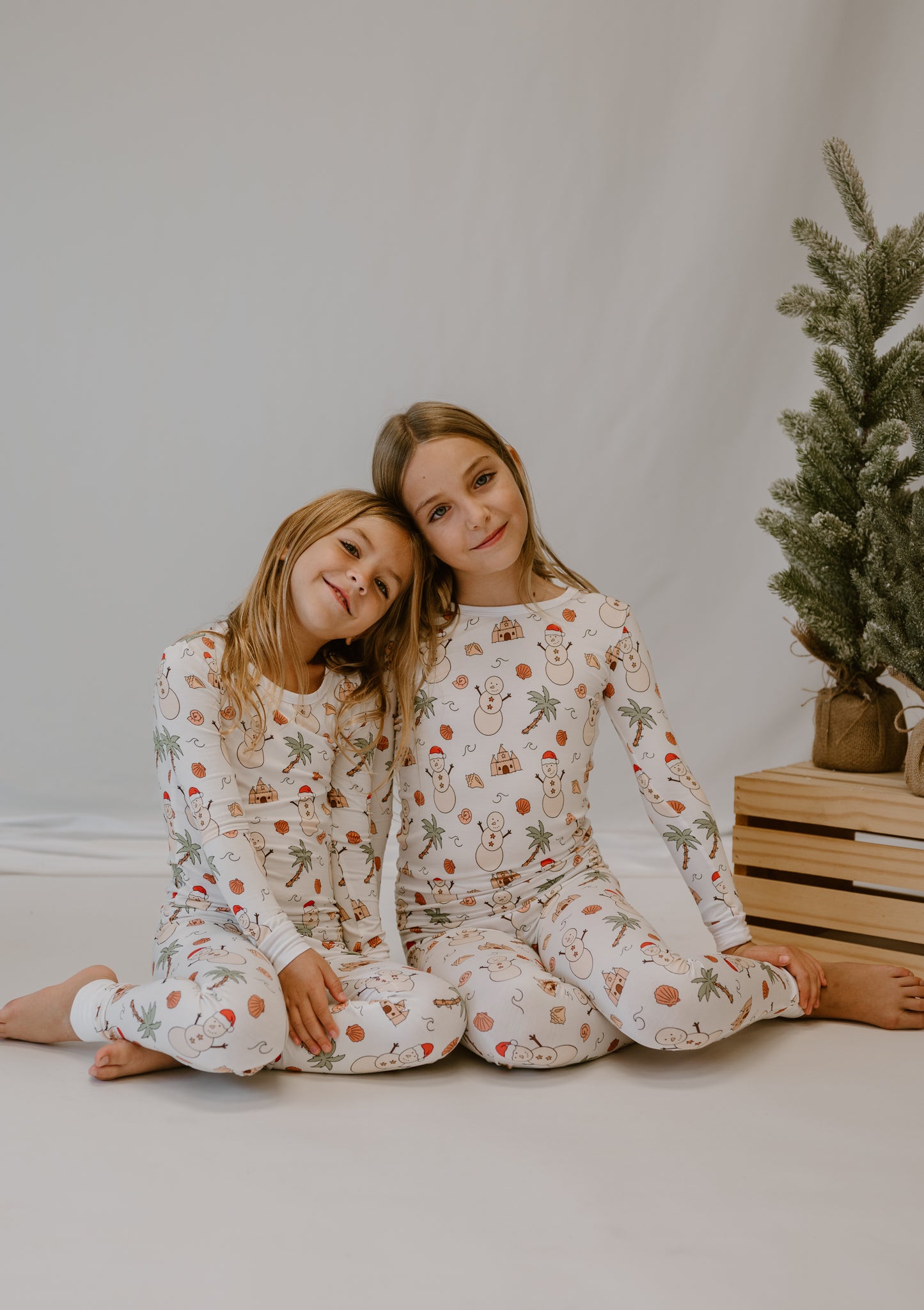 Jingle Bells and Sea Shells Two Piece Pajamas