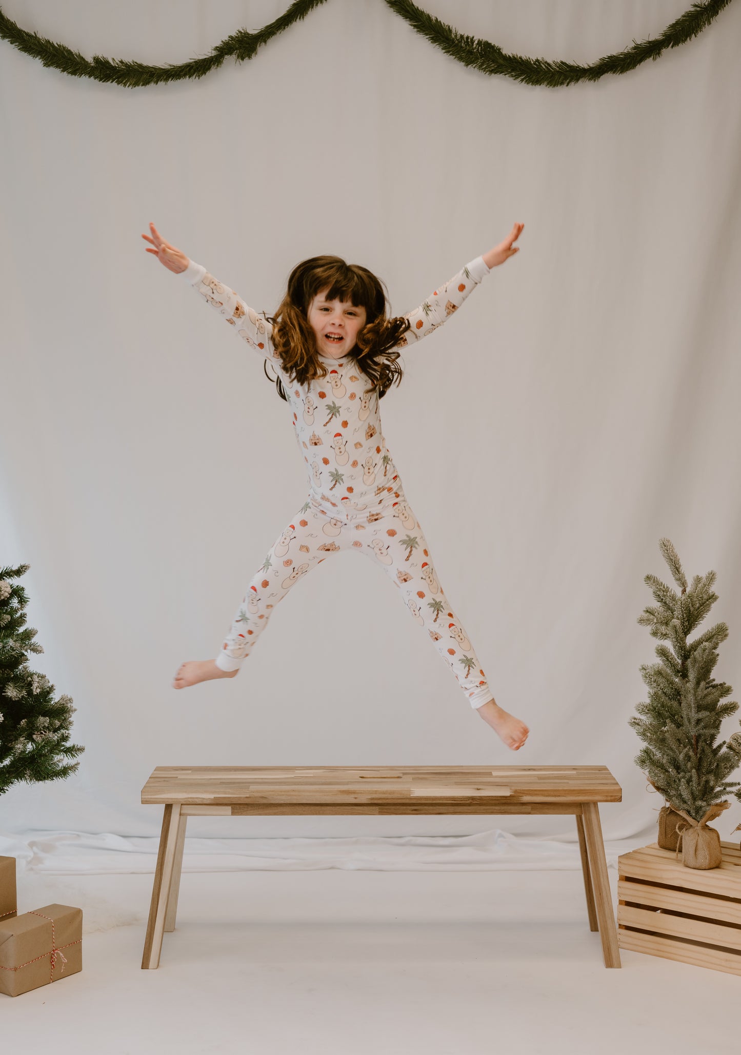 Jingle Bells and Sea Shells Two Piece Pajamas